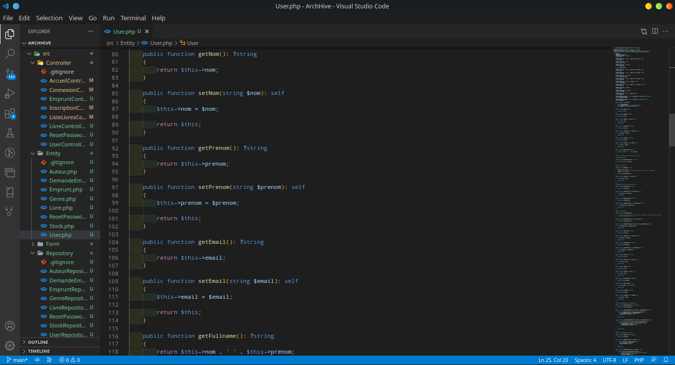 Création d'une classe User 3