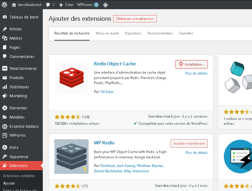 Installation de Redis